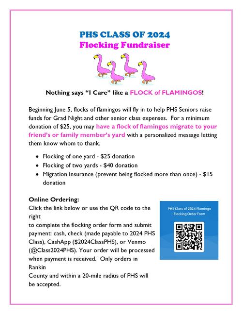 Senior Class Flocking Fundraiser